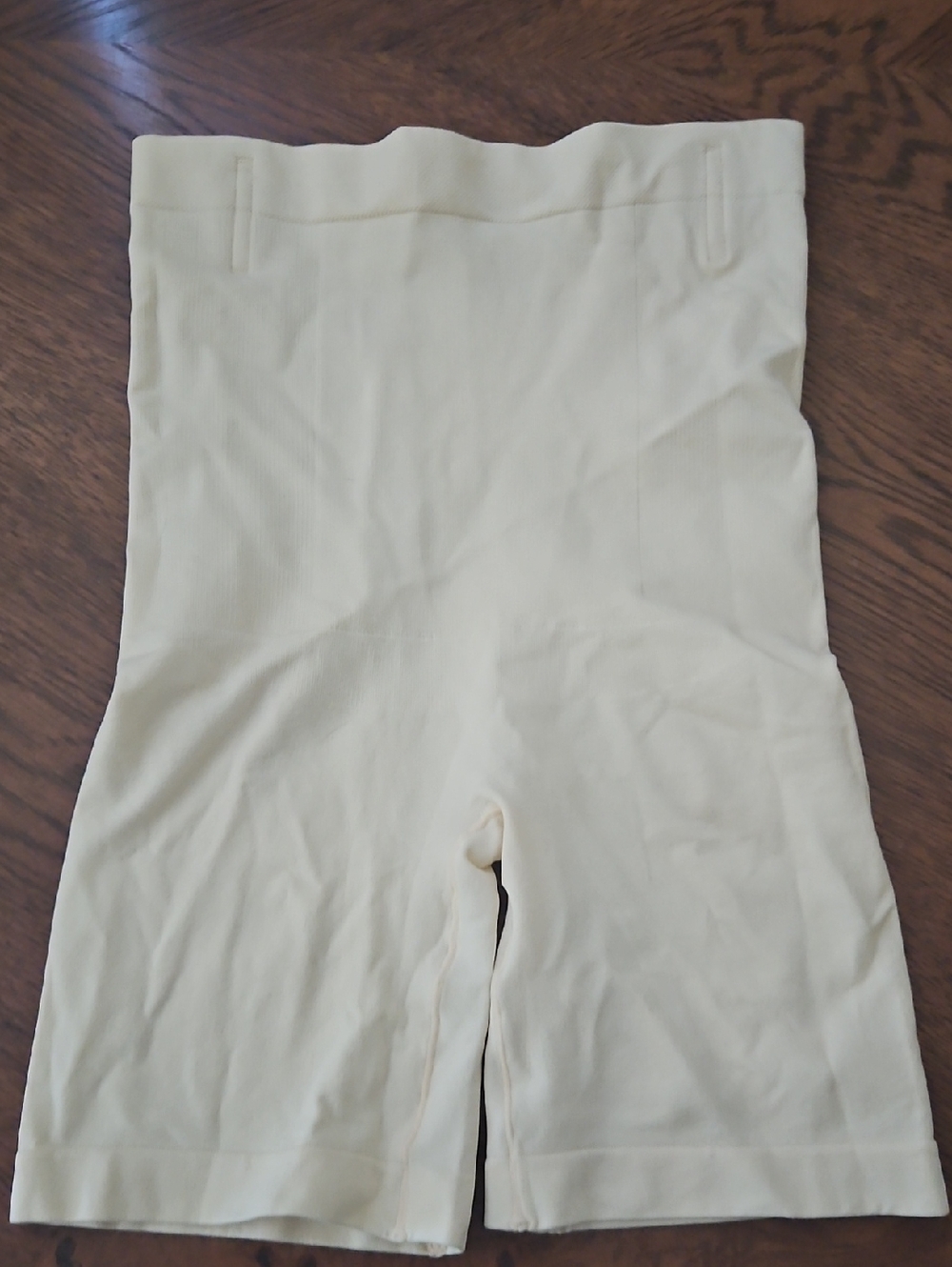 Shapermint Essentials High-Waist Shaping Shorts in Cream